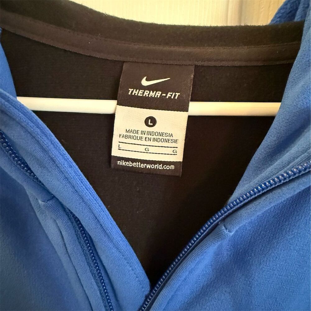 NWT Nike Elite Kentucky Wildcats Men's Blue Therma-Fit Full Zip Hoodie L New - Picture 3 of 7